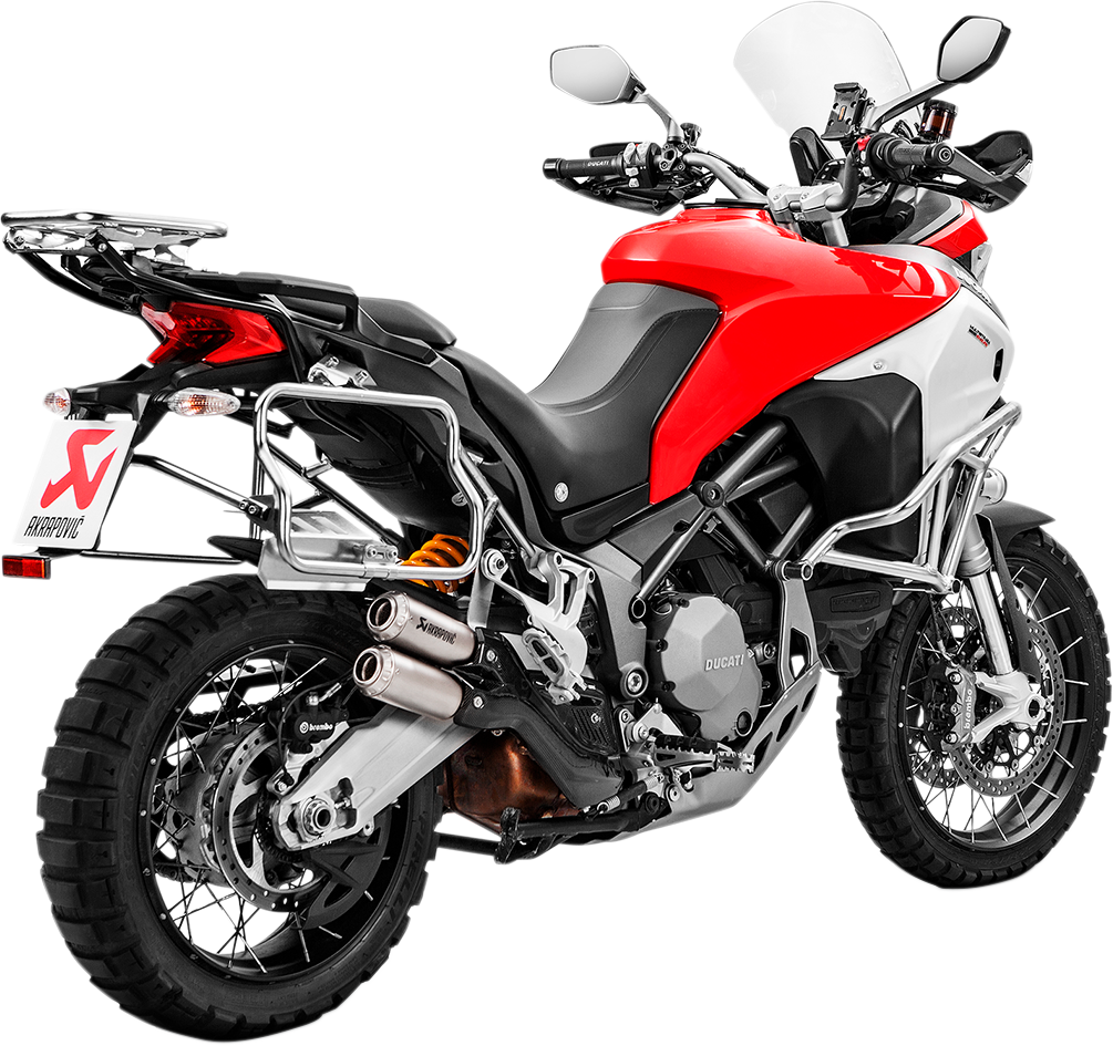 AKRAPOVIC Titanium Mufflers Multistrada 950 / 1200 2017-2020 S-D9SO10-HIFFT 1811-3425