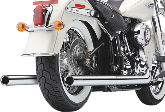 COBRA True Dual Exhaust - Billet Tip - 97-06 Softail 6984