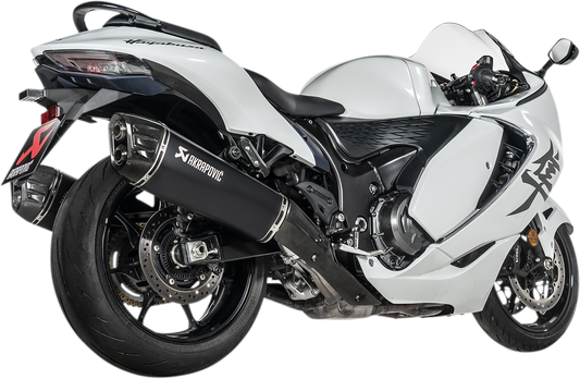 Akrapovic slip-on series mufflers - titanium/carbon fiber - black Hayabusa Busa 2021 -2024 G3 S-S13SO4-HRAATBL 1811-4158