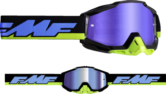 FMF PowerBomb Goggles - Talladega - Blue Mirror F-50037-00008 2601-3180