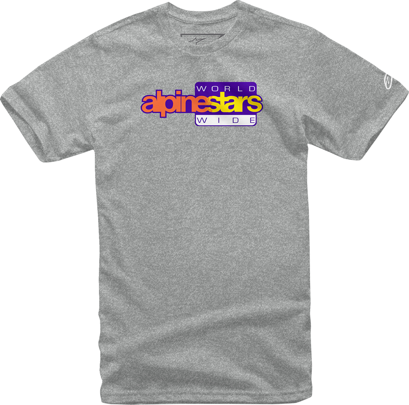 IN STOCK Open Box new ALPINESTARS World Wide Again T-Shirt - Heather Gray - Medium 1232-722361026M