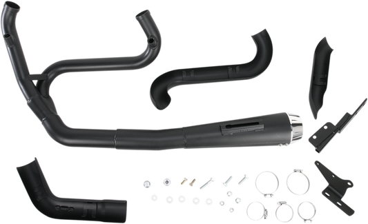 BASSANI XHAUST Road Rage 2:1 Exhaust - Black - FXD 1D5250B