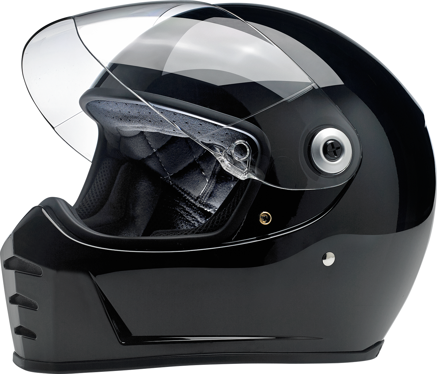 BILTWELL Lane Splitter Helmet - Gloss Black - 2XL 1004-101-106