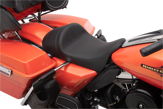 DRAG SPECIALTIES Forward Low Solo Seat - Solar Leather - FL '08-'22 0801-1251