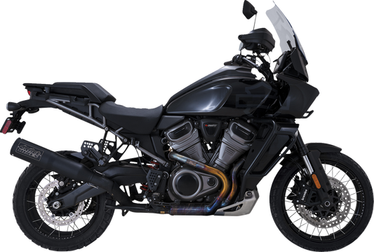 VANCE & HINES Adventure Hi-Output 450 Slip-On Muffler - Black - Stainless Steel Pan America 1250 46533