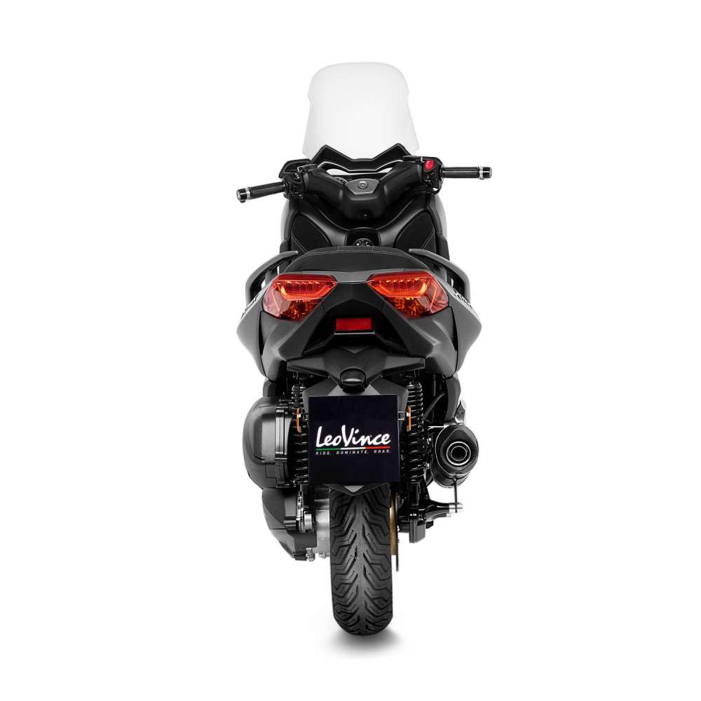 LEOVINCE LV One EVO Slip-On Muffler - Black XMAX 2021-2023 14376EB 1811-4376
