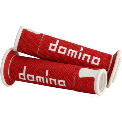 DOMINO A450 Grips - Domino - Red/White A45041C4642B7-0