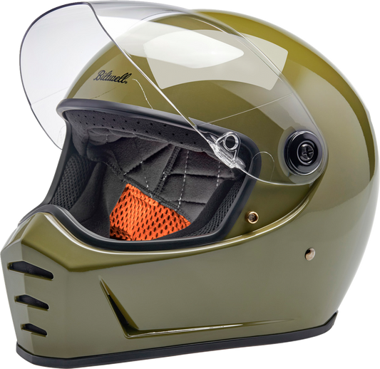 BILTWELL Lane Splitter Helmet - Gloss Olive Green - XS 1004-154-501