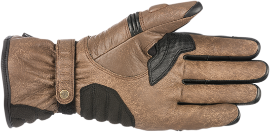 ALPINESTARS Café Divine Drystar® Leather Gloves - Brown/Black - 2XL 3528318-82-2X