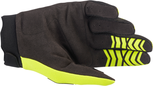 ALPINESTARS Full Bore Gloves - Fluo Yellow/Black - Small 3563622-551-S