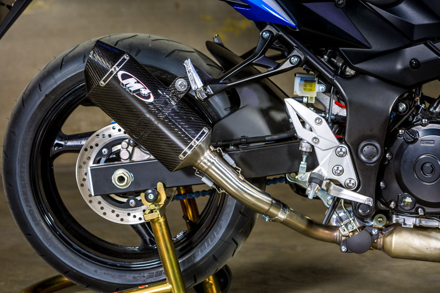 M4 Exhaust Mc36 Slip On Carbon Fiber canister 2015-2022 GSX-S750 SU7014