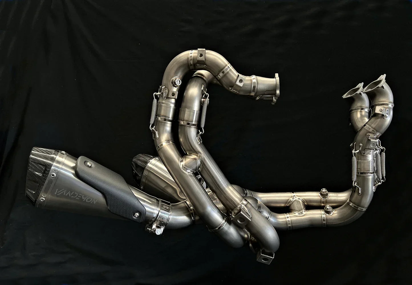 Vandemon Ducati V4 Panigale & Streetfighter Full Titanium Exhaust system 2020-2022 DUCV4TIEXHSYSNB
