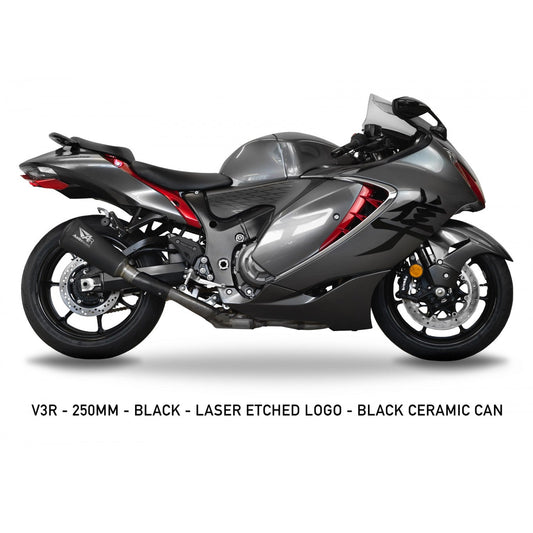 Austin racing VR3 Dual SLIP-ON EXHAUST 250mm for 2021 - 2024 SUZUKI HAYABUSA