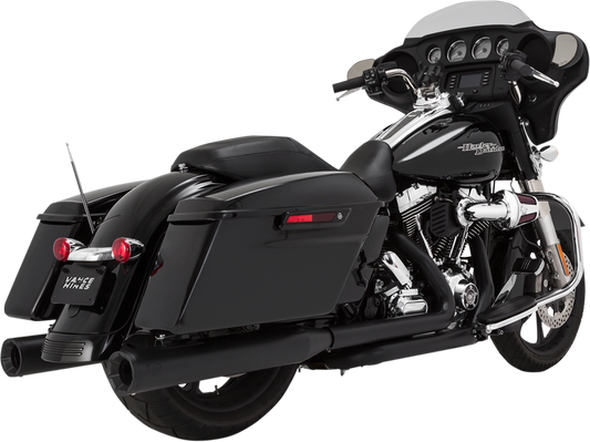 VANCE & HINES 4" Eliminator Mufflers - Black Glide/Road King 46703