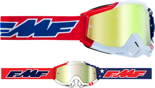 FMF PowerBomb Goggles - US of A - Gold F-50037-00006 2601-2982