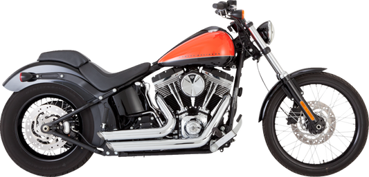 VANCE & HINES Shortshots Staggered Exhaust System - Chrome 17325