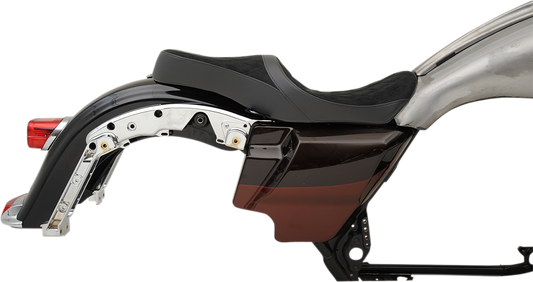 DRAG SPECIALTIES Low Touring Seat - Diamond - Yaffe Tanks - FL '08-'22 0801-1070
