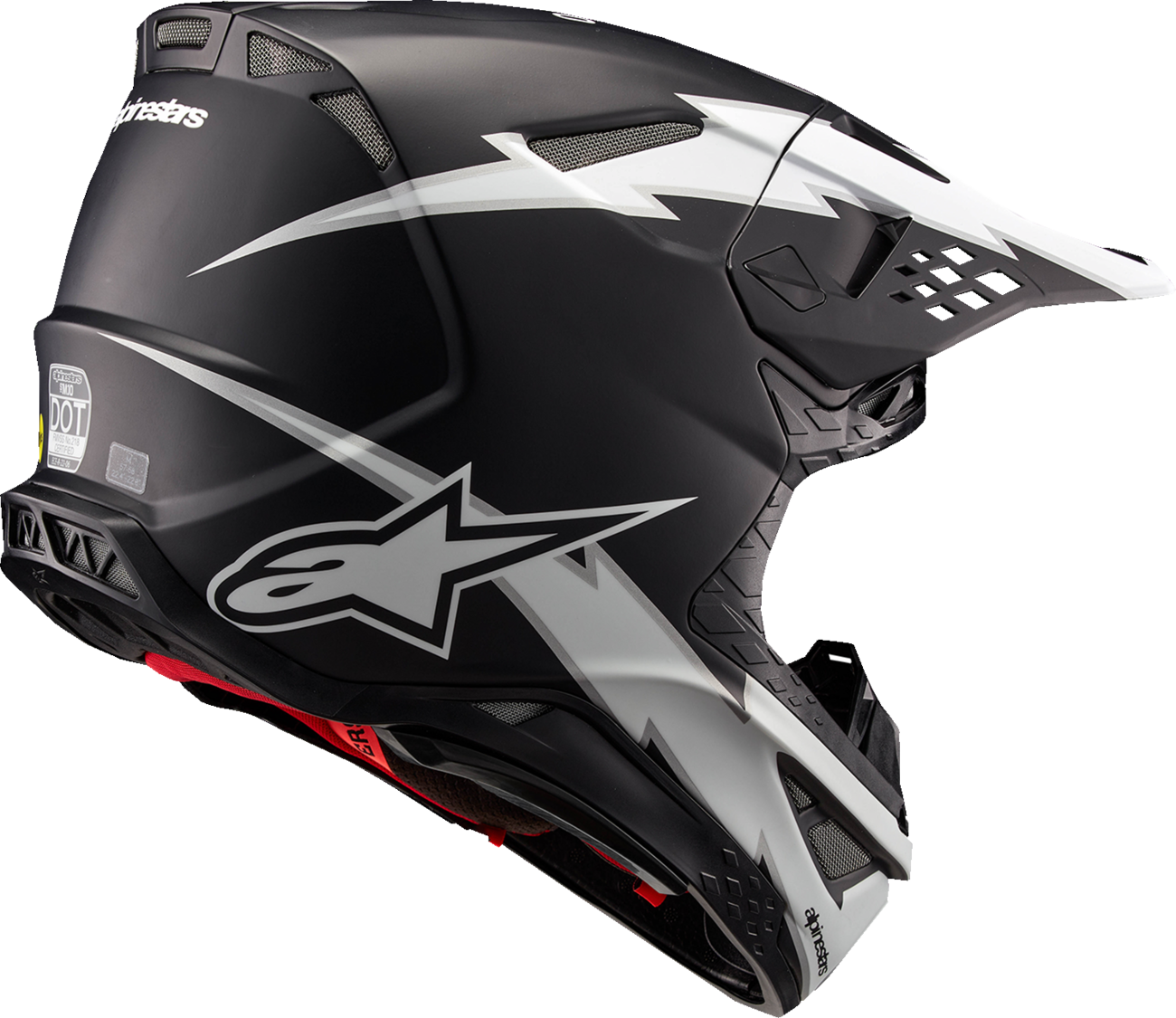 ALPINESTARS Supertech M10 Helmet - Ampress - MIPS® - Matte Black/White - 2XL 8300823-1121-2X