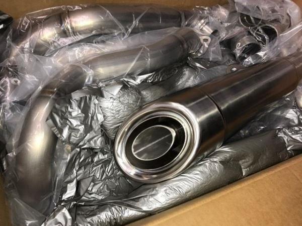 IN STOCK Vandemon Brushed Titanium Exhaust System Ninja H2 & H2R 2015-25 KAWAH2TICSBRUEXHD VA-2