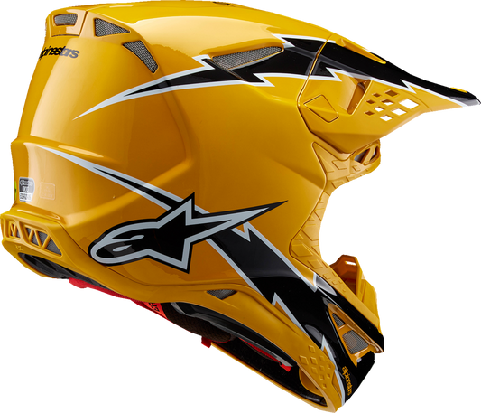 ALPINESTARS Supertech M10 Helmet - Ampress - MIPS® - Gloss Black/Yellow - Medium 8300823-1414-M