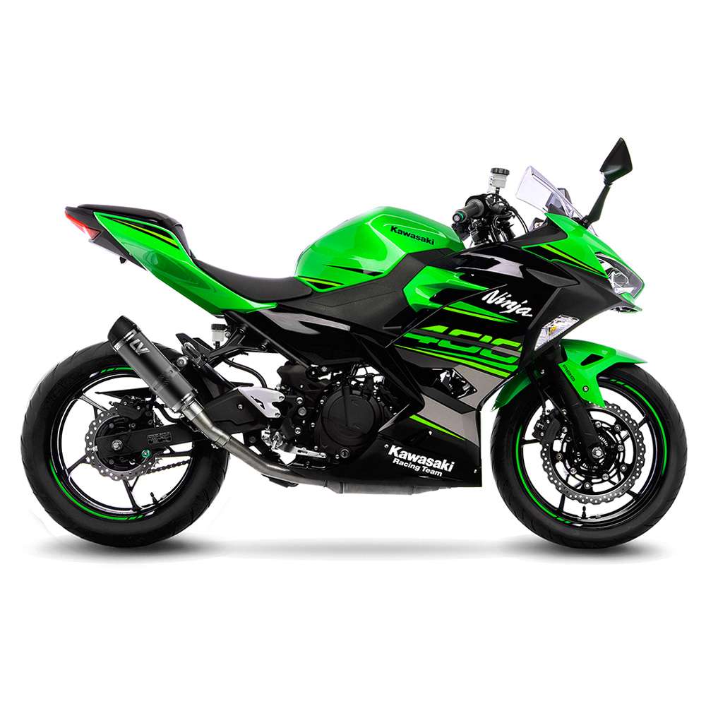 3389EBU LEOVINCE GP Corsa EVO Slip-On Muffler - Black Edition - Ninja/Z 400 2018-2023 1811-4736