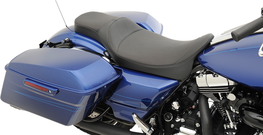 DRAG SPECIALTIES Extended Reach Predator Seat - Mild Stitched - FL '08-'22 0801-1006