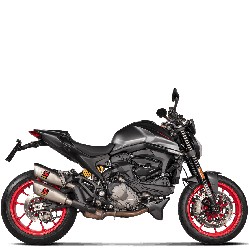 AKRAPOVIC Slip-On Line Muffler - Titanium Ducati Monster 937 / Plus 2022 -2023 S-D9SO17-HCQT 1811-4271