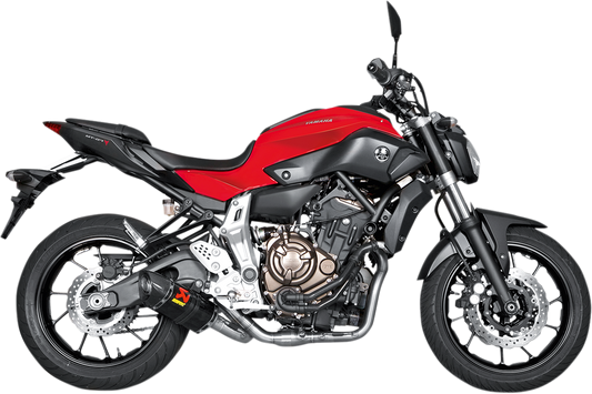 AKRAPOVIC S-Y7R2-AFC Stainless Steel/Carbon Fiber Race Exhaust MT-07/FZ-07 XSR 700/Tracer 900 GT 2016-2024 1810-2226