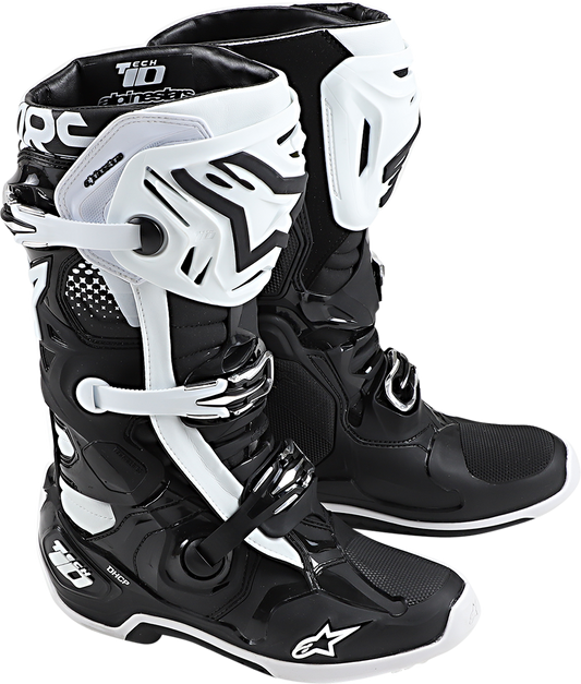 ALPINESTARS Tech 10 Boots - Black/White - US 14 2010020-12-14