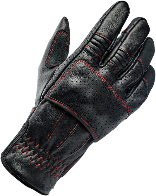 BILTWELL Borrego Gloves - Redline - Small 1506-0108-302