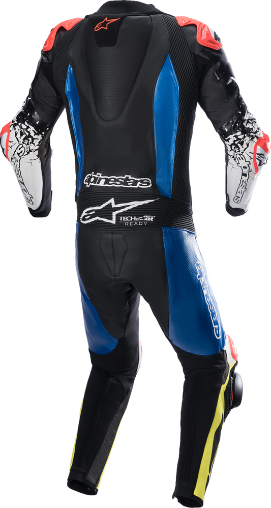 ALPINESTARS GP Tech Suit v4 - Black/Blue/Yellow Fluorescent - US 46 / EU 56 3156822-1075-56