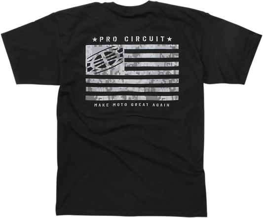 PRO CIRCUIT Flag T-Shirt - Black - Medium 6411810-20