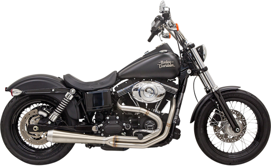 BASSANI XHAUST Road Rage 3 Exhaust - Stainless 1991-2017 Dyna /Fat Bob 1D1SS