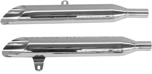COBRA Slashcut Mufflers - Chrome - Roadstar 1600/1700 2171SC