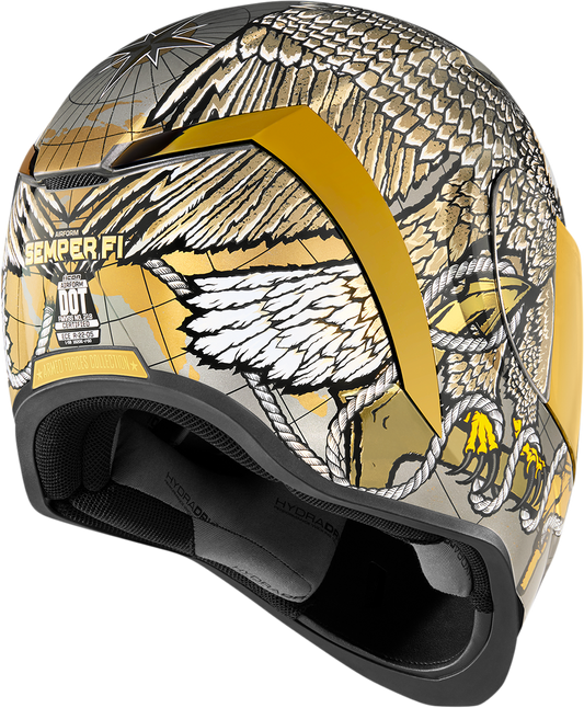 ICON Airform™ Helmet - Semper Fi - Gold - XS 0101-13663