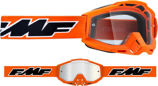 FMF Youth PowerBomb Goggles - Rocket - Orange - Clear F-50047-00003 2601-2995