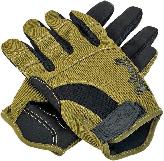 BILTWELL Moto Gloves - Olive/Black - XS 1501-0309-001
