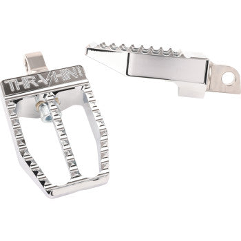 THRASHIN SUPPLY CO. Militant Footpegs - Front/Rear - Chrome TSC-2019-3-D