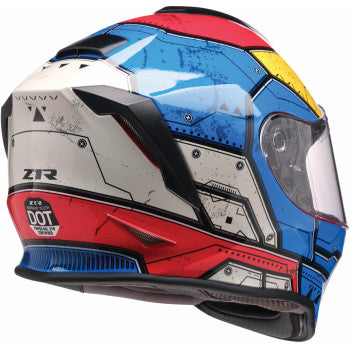 Z1R Youth Warrant 2.0 Helmet - Sentinel - Blue/Yellow - Large 0102-0294