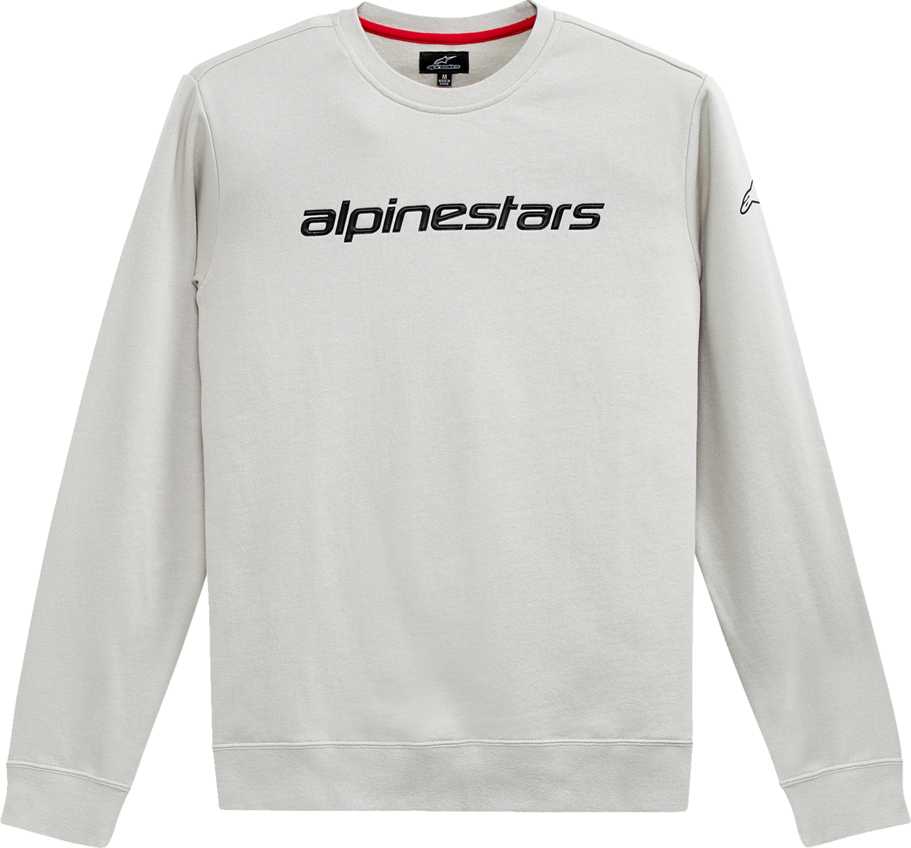 IN STOCK ALPINESTARS Linear Crew Fleece - Silver/Black - XL 1212513241900XL
