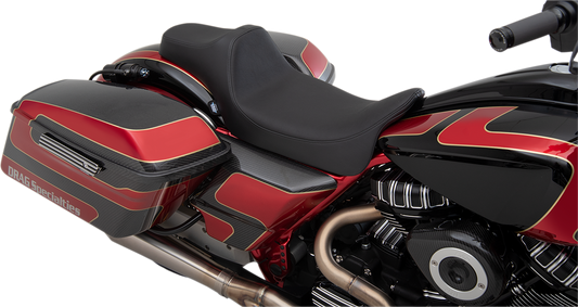 DRAG SPECIALTIES Predator III Seat - Extended - Vinyl - FL '08-'22 0801-1259