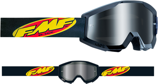 FMF Youth PowerCore Goggles - Core - Black - Silver Mirror F-50055-00002 2601-3022