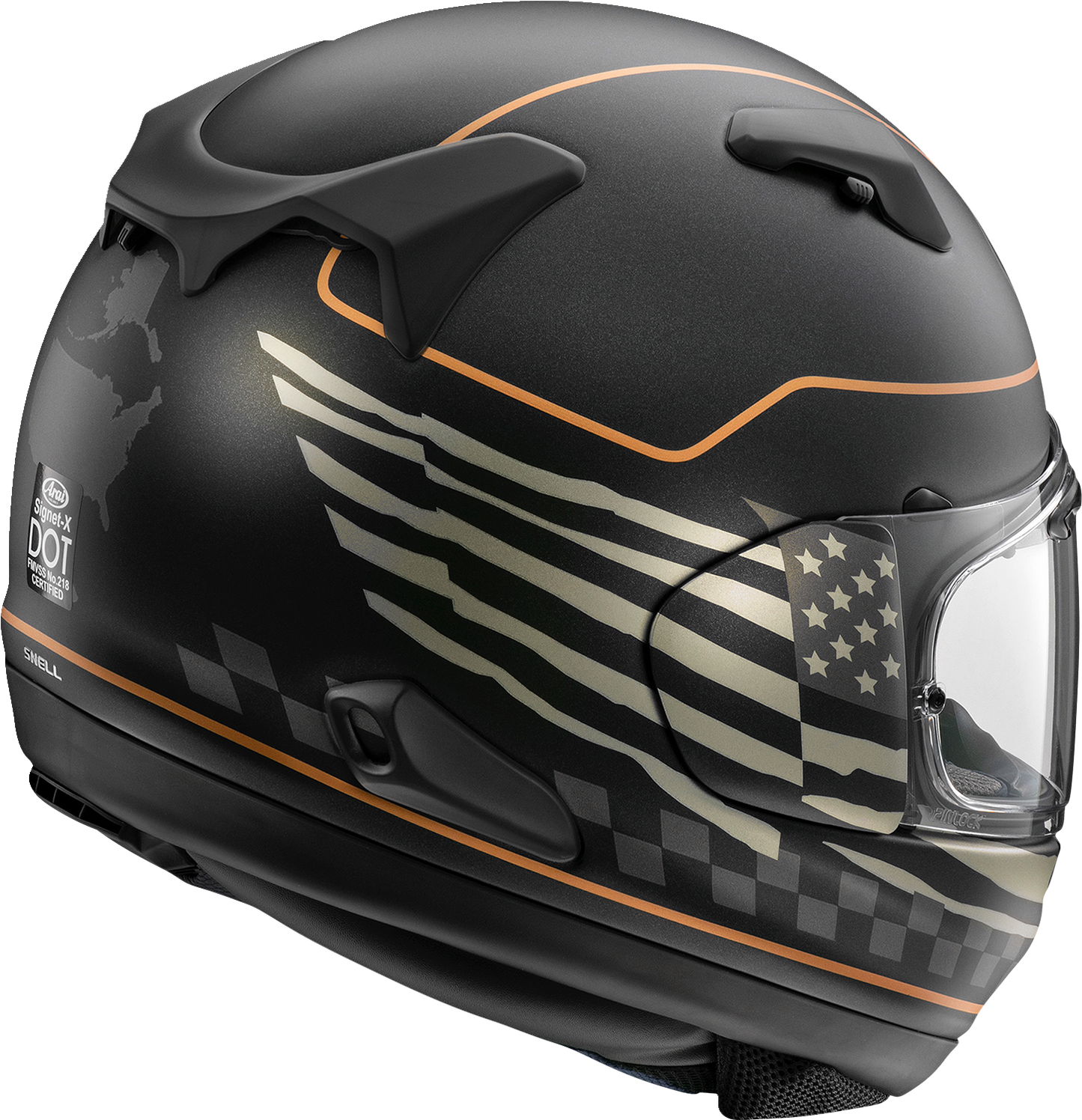 ARAI Signet-X Helmet - US Flag - Black Frost - Large 0101-15956