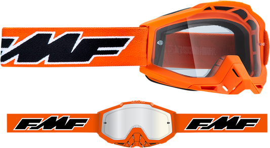 FMF PowerBomb Goggles - Rocket - Orange - Clear F-50036-00003 2601-2974