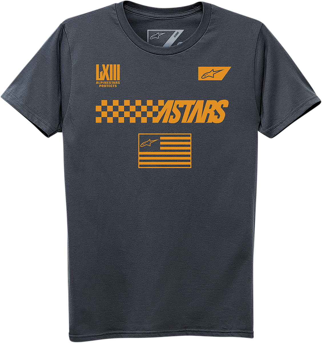 IN STOCK Open Box new ALPINESTARS Front T-Shirt - Charcoal - XL 12307211118XL