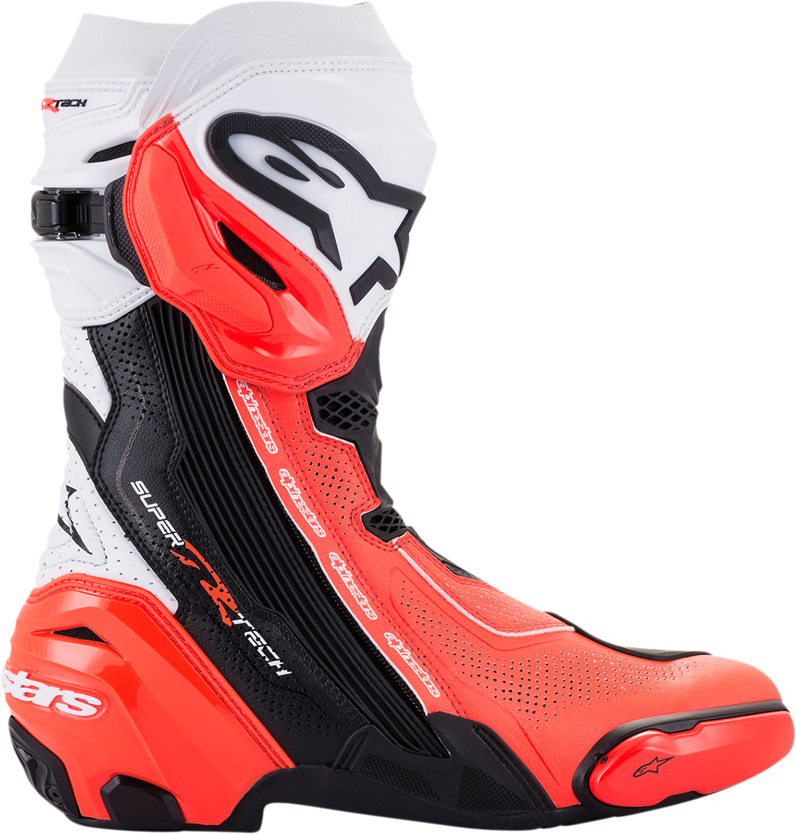 ALPINESTARS Supertech V Boots - Black/Fluo Red/White - US 7.5 / EU 41 2220121-124-41