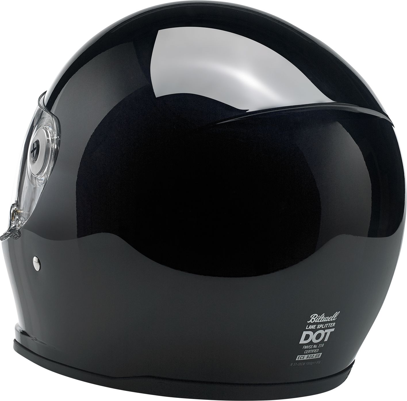 BILTWELL Lane Splitter Helmet - Gloss Black - Small 1004-101-102
