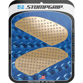 STOMPGRIP Traction Pad Tank Grips - Volcano - Clear - Kawasaki | Triumph | Yamaha 50-10-0006C