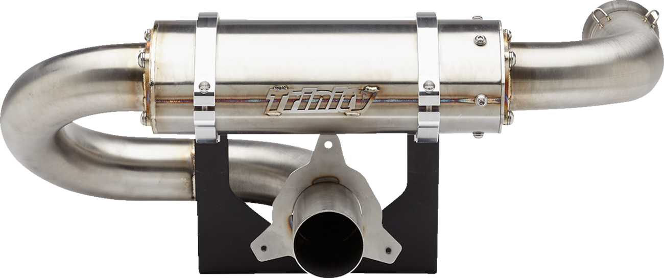 TRINITY RACING Center Exit Slip-On Muffler - Without Tip Maverick TR-4184S