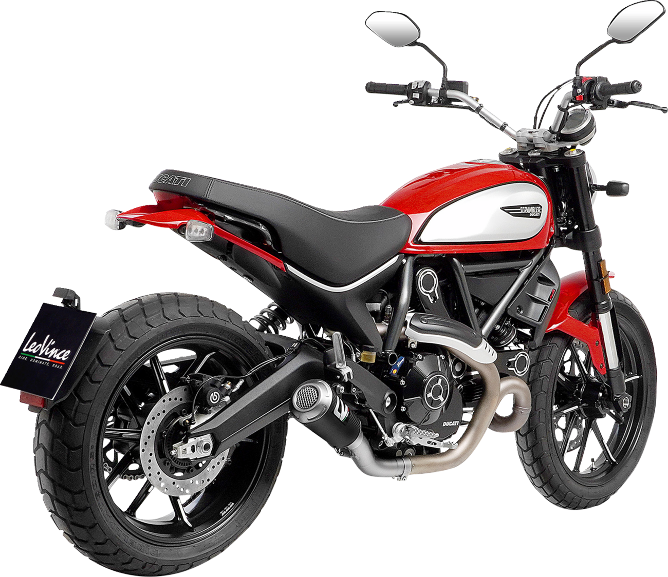 LEOVINCE LV-10 Slip-On Muffler - Carbon Fiber Scrambler 2021-2022 15250C
